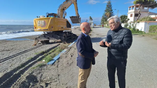 El Gobierno central destina 1,3 millones de euros a la reparación urgente de las playas de Málaga tras el temporal
