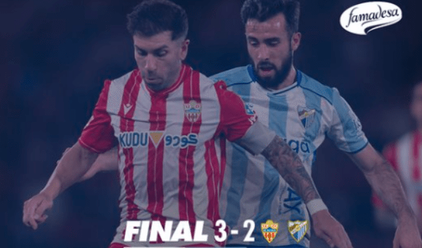 3-2: Dura derrota de un Málaga luchador ante la UD Almería