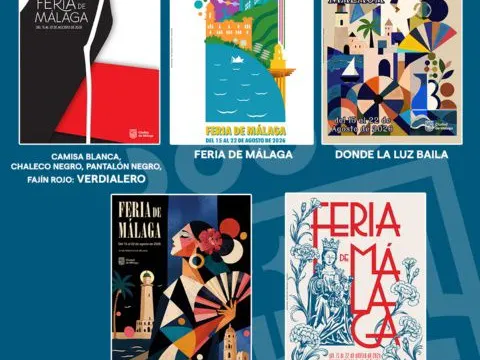 Abierto el plazo de votación para elegir el cartel oficial de la Feria de Málaga 2026 entre los cinco finalistas