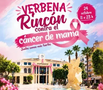 Rincón de la Victoria celebra la verbena “Rincón contra el Cáncer de Mama. Juntos somos más fuertes” el próximo sábado 24 de octubre