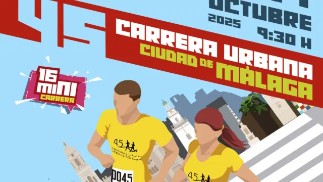 La 46ª Carrera Urbana ‘Ciudad de Málaga’ se celebrará el domingo 25 de octubre e incluye nuevas calles en el itinerario