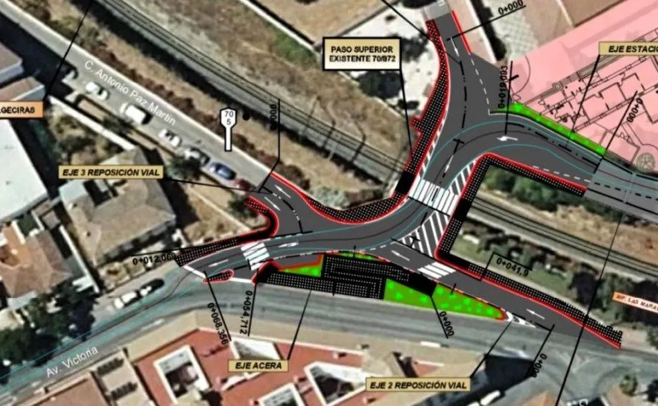 El Gobierno de España eliminará el último paso a nivel de Ronda con una conexión subterránea junto al supermercado Día