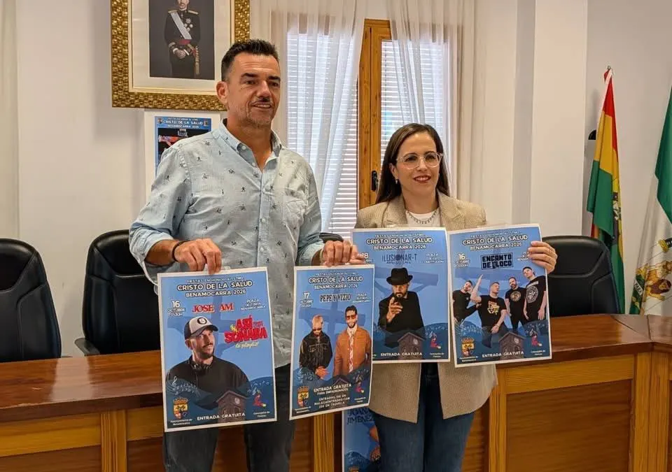 Música en directo y devoción se dan cita en las Fiestas del Cristo de la Salud de Benamocarra
