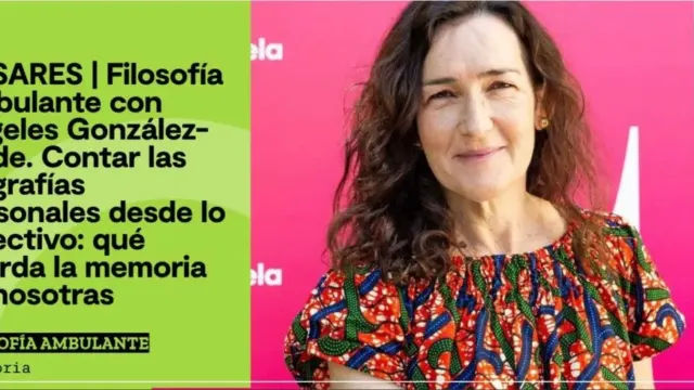 Casares acoge un encuentro con Ángeles González-Sinde dentro del programa ‘Filosofía Ambulante’