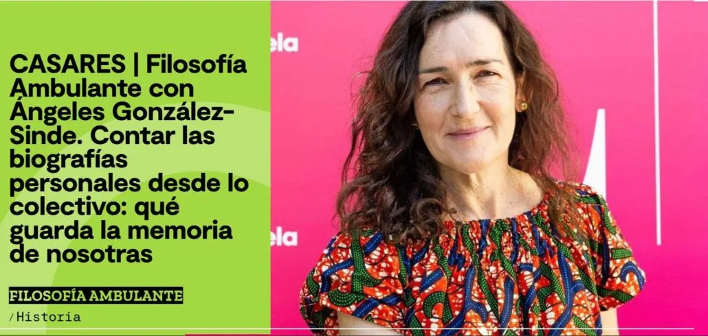 Casares acoge un encuentro con Ángeles González-Sinde dentro del programa ‘Filosofía Ambulante’